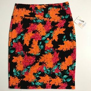 LuLaRoe Floral Print Cassie Pencil Skirt